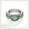 Anello Polvere di Stelle cerchietto pietra ovale